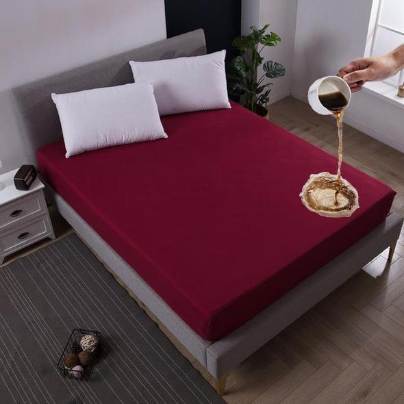 Waterproof Terry Mattress Protector( Maroon)